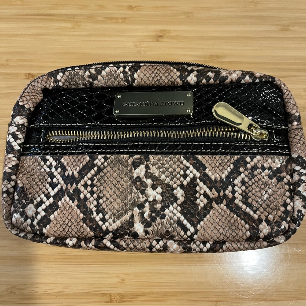 Samantha brown Snake Print Fanny pack